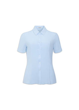 Short Sleeve Fitted Blouse