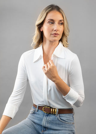 classic button up white