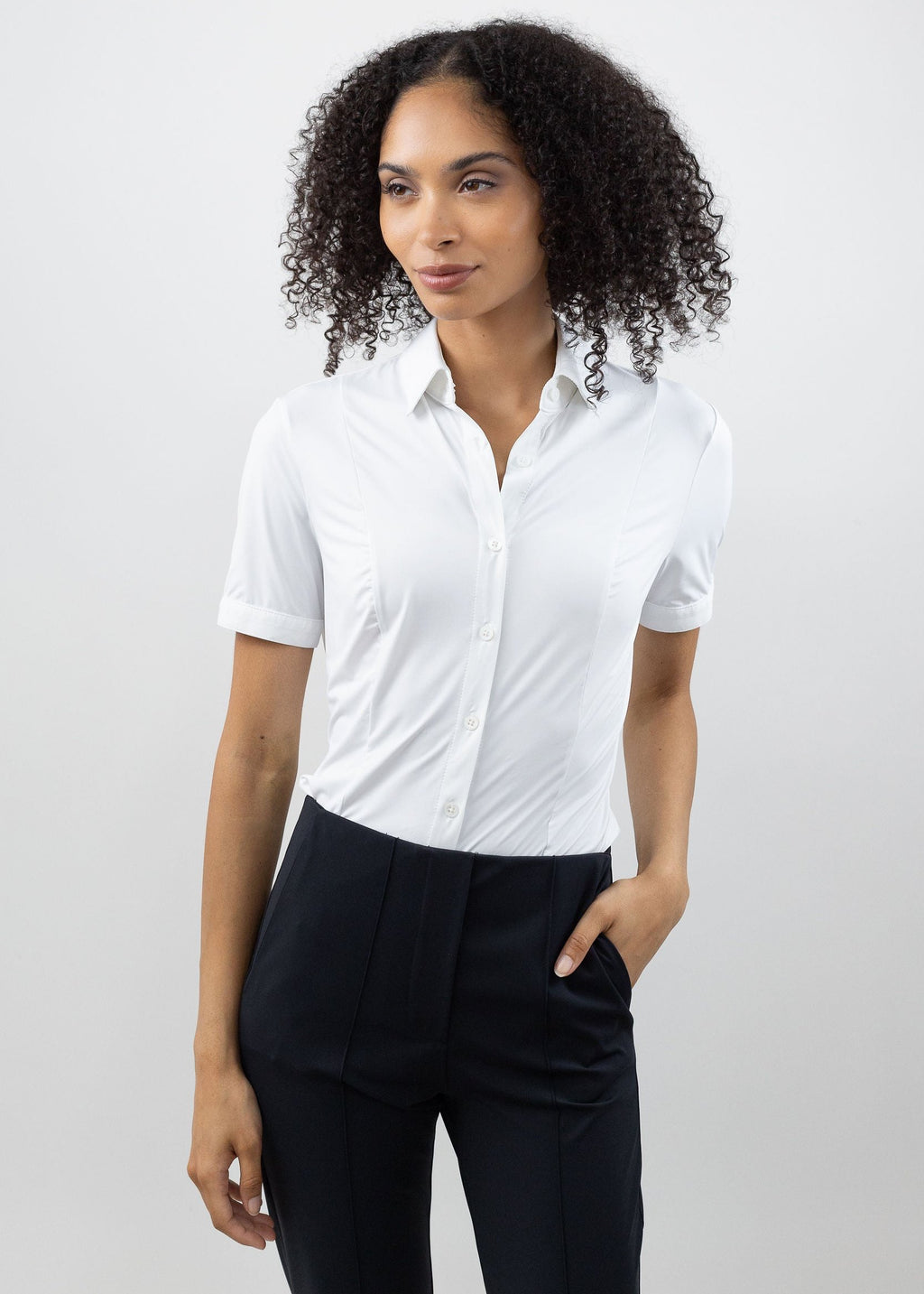 short sleeve dress shirt womens Port Authority Women's Short Sleeve SuperPro Oxford Shirt | Product