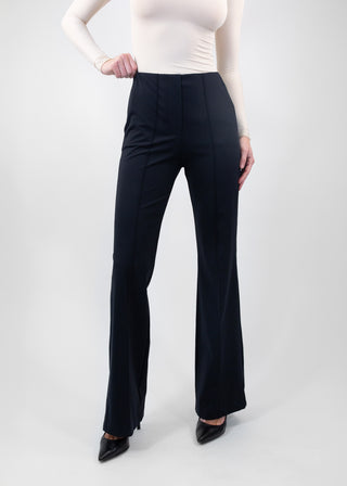 High Rise Flare Trouser Black