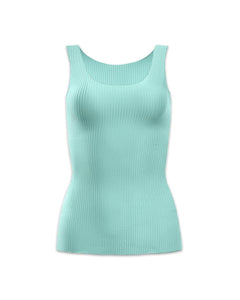 Ribbed Reversible Scoop Tank Mint