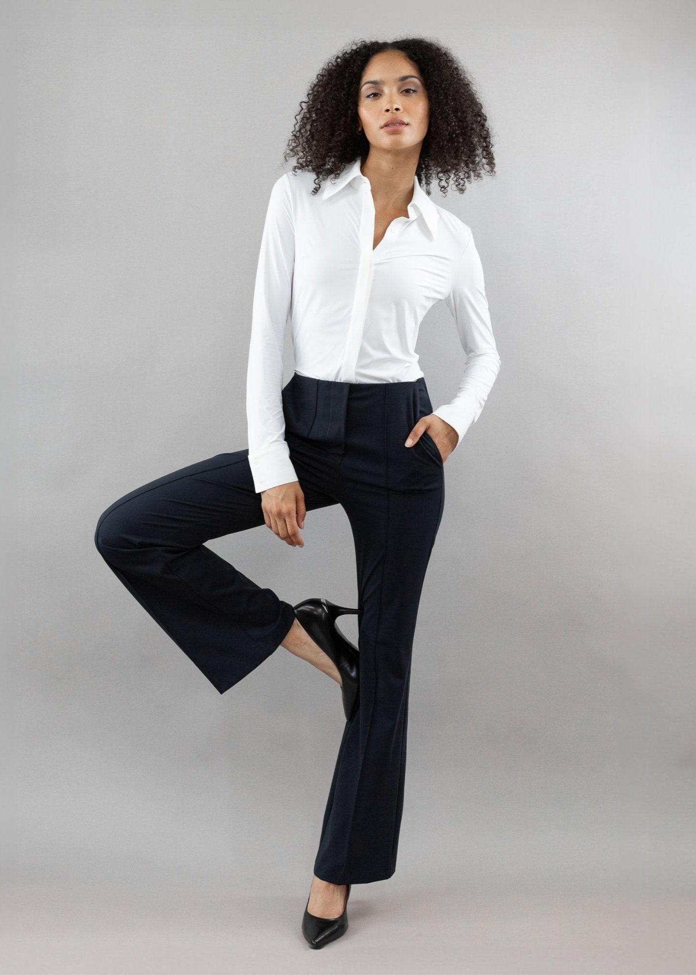 High Rise Flare Trouser Luxeire High Rise Flare Trouser Luxeire