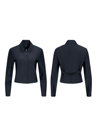 Structured Cropped Jacket | Black