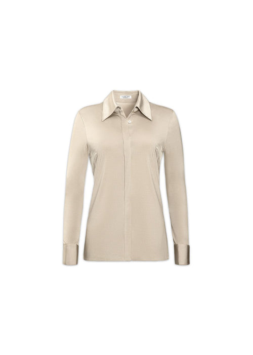 Classic Satin Button Up