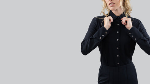 Bubble Blouse Black
