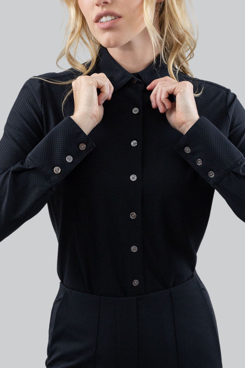 Bubble Blouse Black