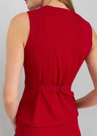 V-Neck Vest | Ruby