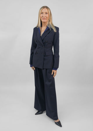 Hourglass Double Breasted Blazer | Black