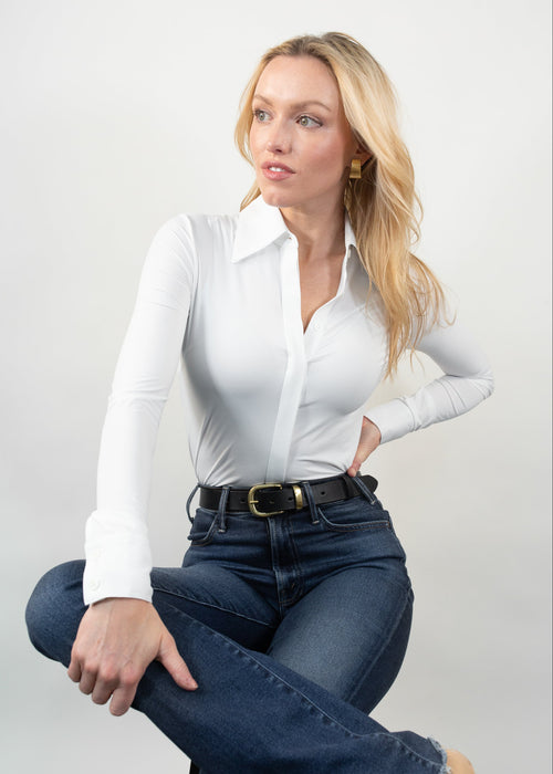 classic button up white