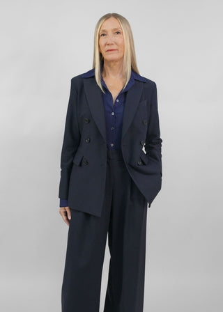 Hourglass Double Breasted Blazer | Black