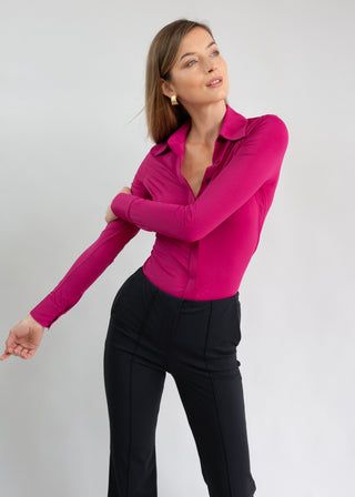 Classic Button Up Berry