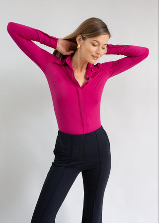  Classic Button Up | Berry