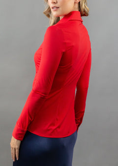 Classic Button Up red