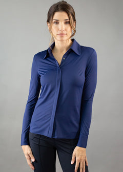 Classic Button Up navy