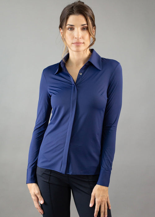Classic Button Up navy