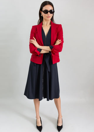 flare dress with blazer New In Blazer Ruffle Flare Dress Available in all sizes from 6 to 24 Price