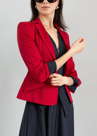 Classic Fitted Blazer | Ruby