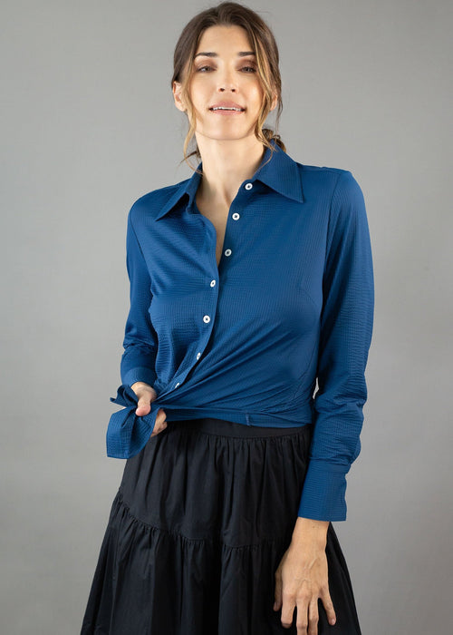 waffle blouse