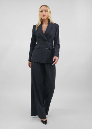 Hourglass Double Breasted Blazer | Black