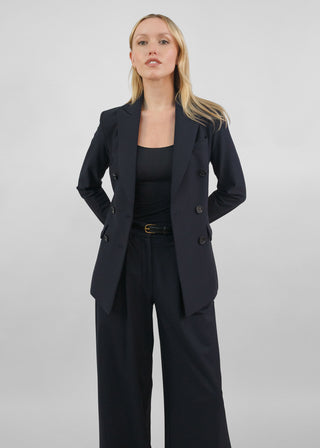 Hourglass Double Breasted Blazer | Black