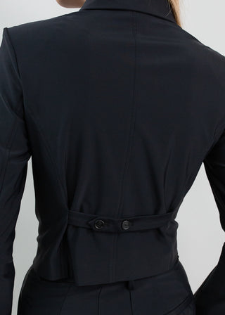 Structured Cropped Jacket | Black