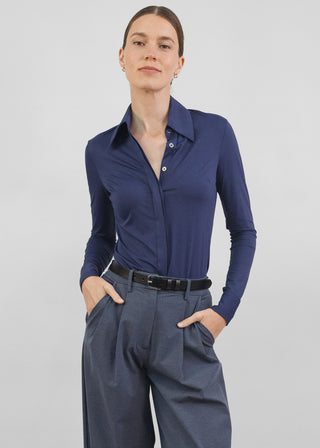 Classic Button Up | Navy