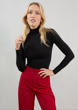 Long Sleeve Ribbed Turtleneck