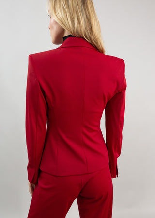 Classic Fitted Blazer | Ruby