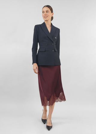 Hourglass Double Breasted Blazer | Black