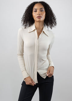 Classic Button Up Bisque