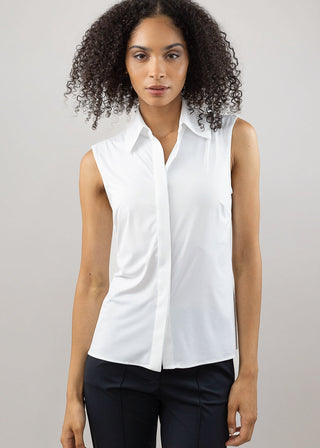 classic sleeveless white