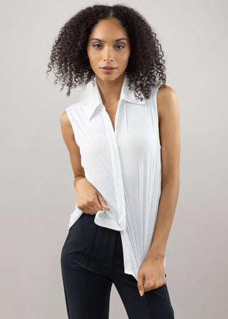 classic sleeveless white