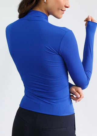 Silhouette Wrap Top | Imperial Blue 