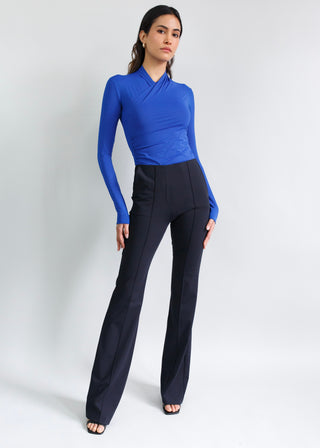 High Rise Flare Trouser Black