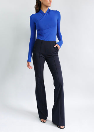 High Rise Flare Trouser Black