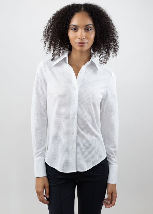bubble blouse white