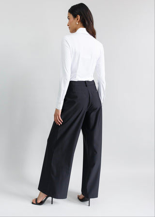 Classic Wide Leg Trouser | Black