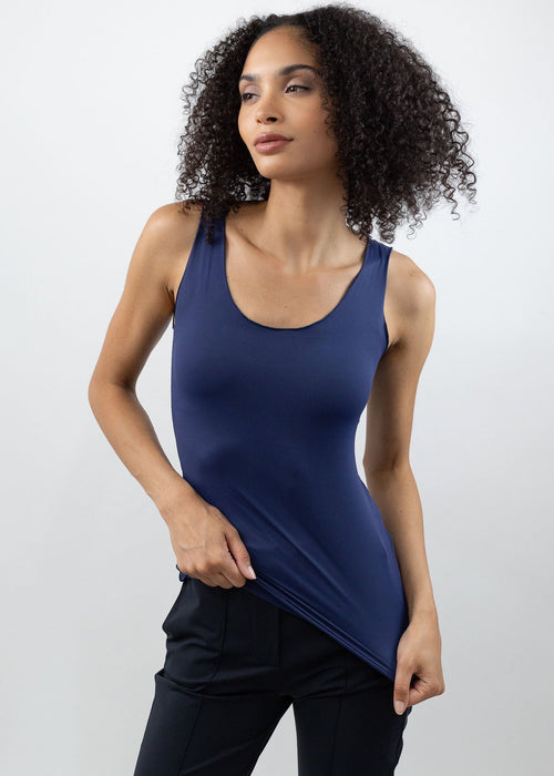 Reversible Scoop Tank Navy