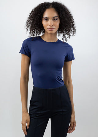 Short Sleeve Crew Neck Navy