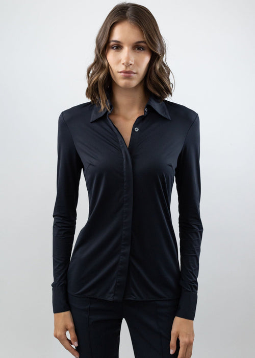 Classic Button Up Black