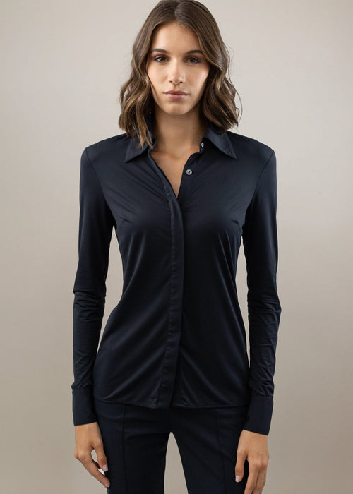 classic button up black