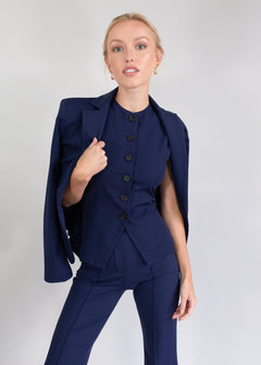 jewel neck vest