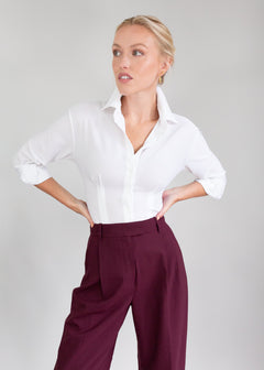 pleated bubble blouse