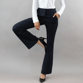 High Rise Flare Trouser Black