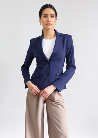 Classic Fitted Blazer Navy