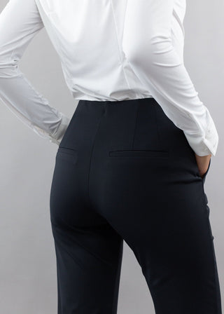 High Rise Flare Trouser Black