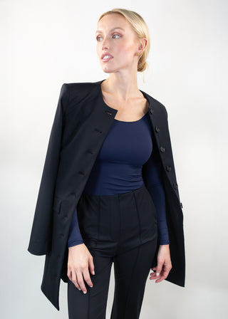 Reversible Long Sleeve Scoop navy