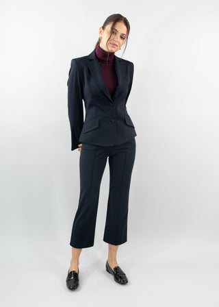 classic fitted blazer | black