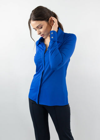 classic button up imperial blue