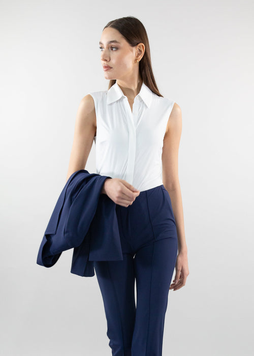 classic sleeveless white